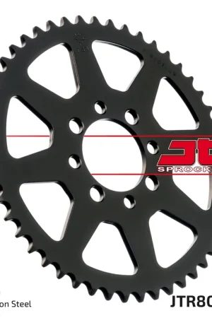 JT SPROCKETS - REAR STEEL 49T, 420 - Sprockets - Geschikt voor Kawasaki KLX 110 Series Koopje